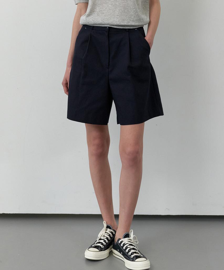 GNGB Summer Bermuda Cotton Pants_Navy