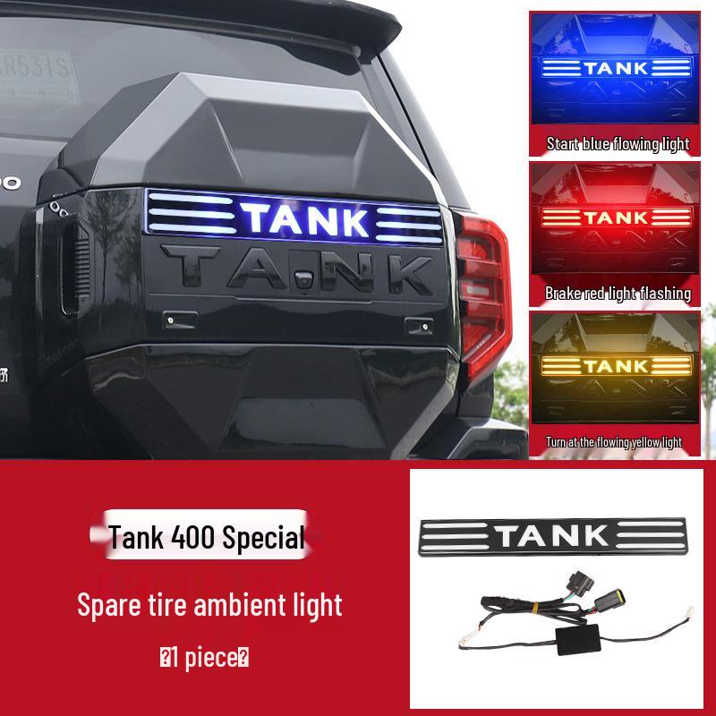 Tank 400 Hi4T/Hi4Z Spare Tire Cover: Original Mecha Style Peeking Design