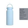 1L Large Capacity Wide Mouth Rubber Paint Thermos Cup - Easy To Clean, American Style, Fashionable Student Water Bottle
