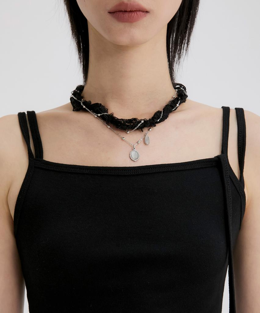 Flareup Braided Handmade Necklace (Fl-730_Black)