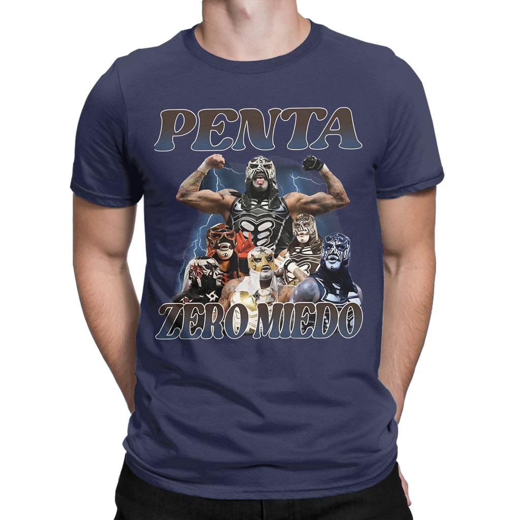 Penta Zero Miedo Retro 90s Novelty 100 Cotton Tshirt Luchador Tees Tops For Unisex