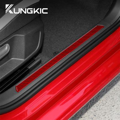 Real Soft Carbon Fiber Sticker For Volkswagen VW Golf 8 MK8 2020 2025 2025 2025 Interior Trim Car Door Pedal Decor Accessories