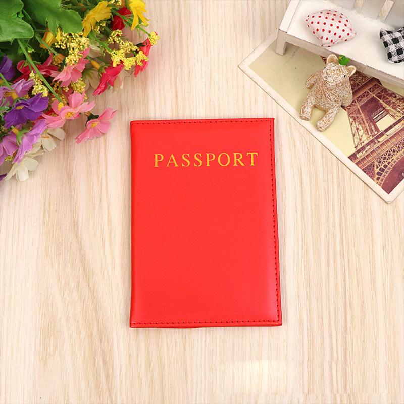 Universal Fashion Passport Holder Pu Leather Travel Id Credit Card Passport Cover Travel Wallet