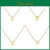 Buchstaben-Anhänger-Kette Edelstahl Modeschmuck Für Tägliches Tragen Und Geschenk