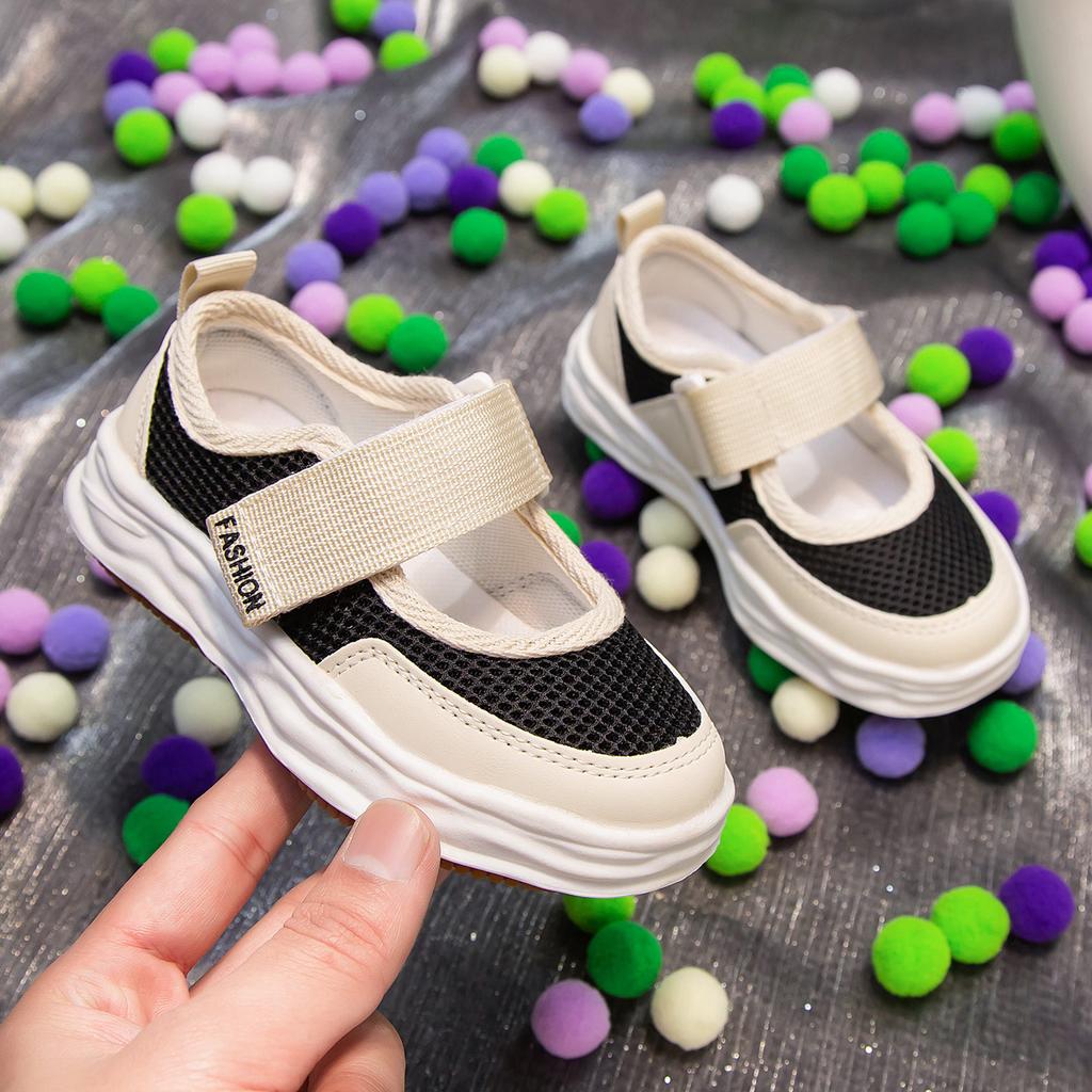 Summer Children Sports Sandals School Skate Shoes Breathable Durable Versatile White Shoes Trendy Casual