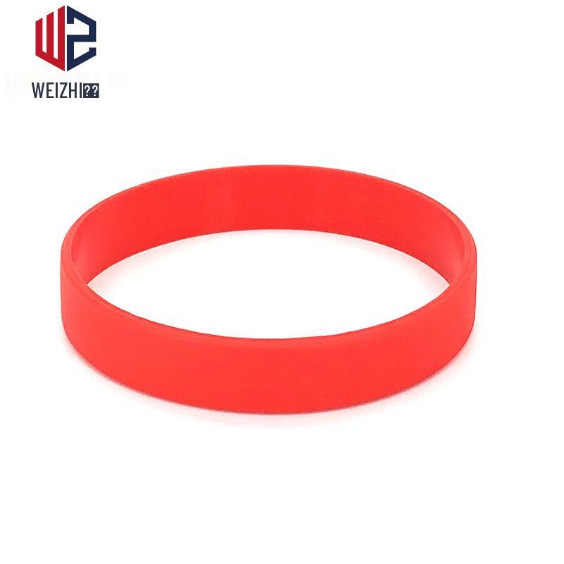 Solid Color Silicone Sport Wristband (10-Pack)