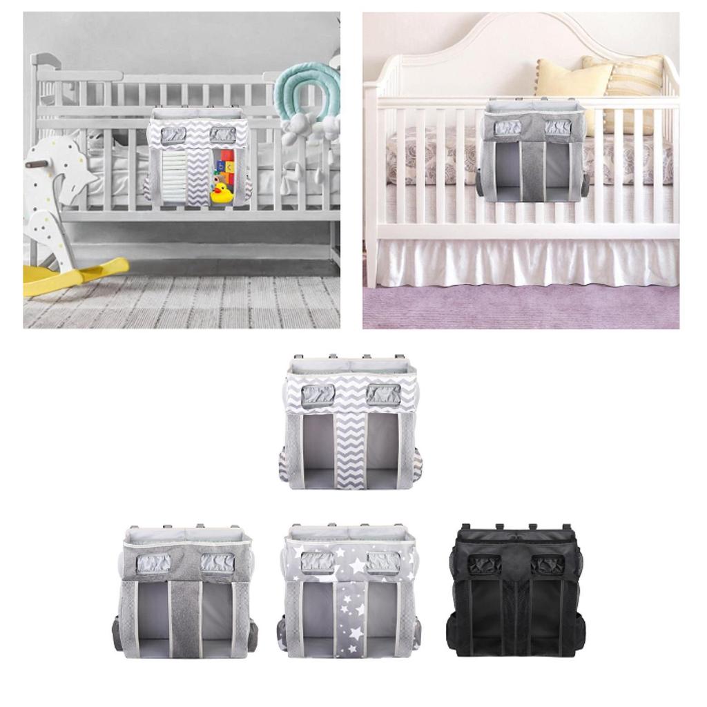 Hängender Windel-Organizer für Jungen, Mädchen, Bettspielzeug für Baby-Essentials mit Papierhalter, Aufbewahrungstasche für das Kinderzimmer, Baby-Windel-Stapler