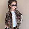 Spring Autumn Girls'  Kids Leopard Pattern Suit Coat+trousers Pants Sets Comfortable Cute Baby Clothes Children Clothing Sportswear Two-piece Set