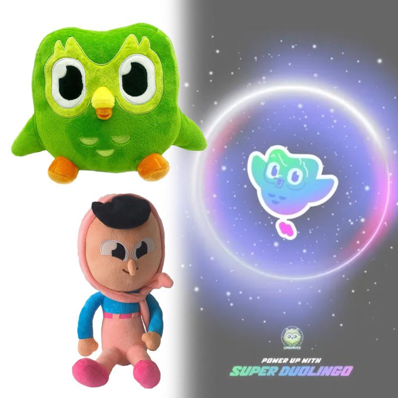 Children Plush Duolingo Owl Toys Fabric Cover Language Training Festival Gifts