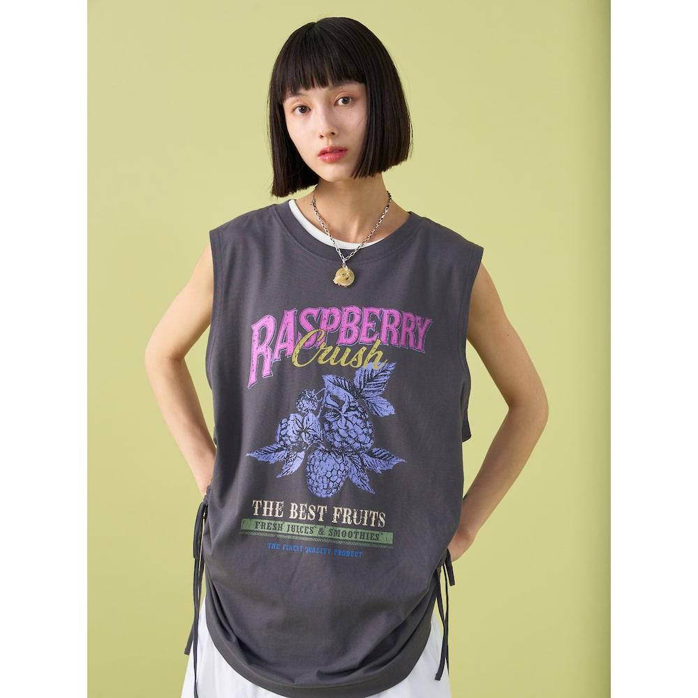 8Seconds Oversized Graphic Sleeveless Ash Dark Gray/S