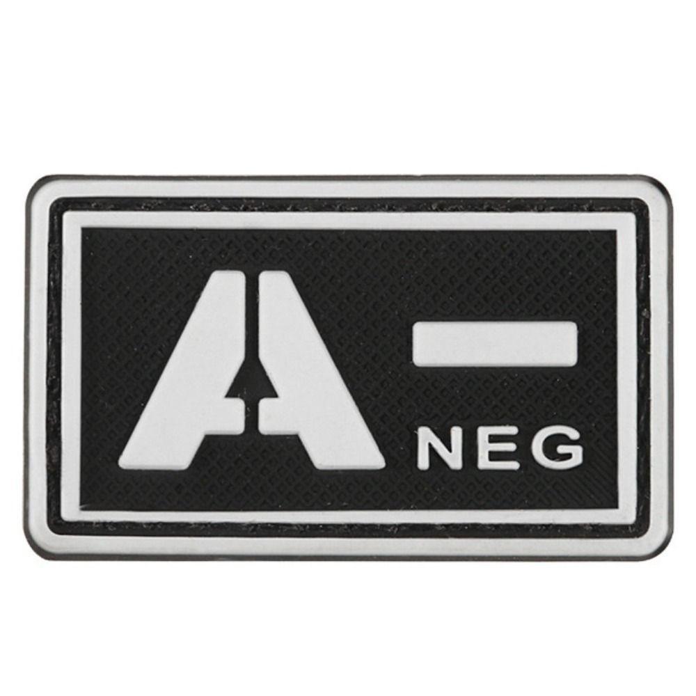 PVC Glue Stamp Blood Type Magic Sticker Embroidered Patch Emergency Armband  Helmet Decoration