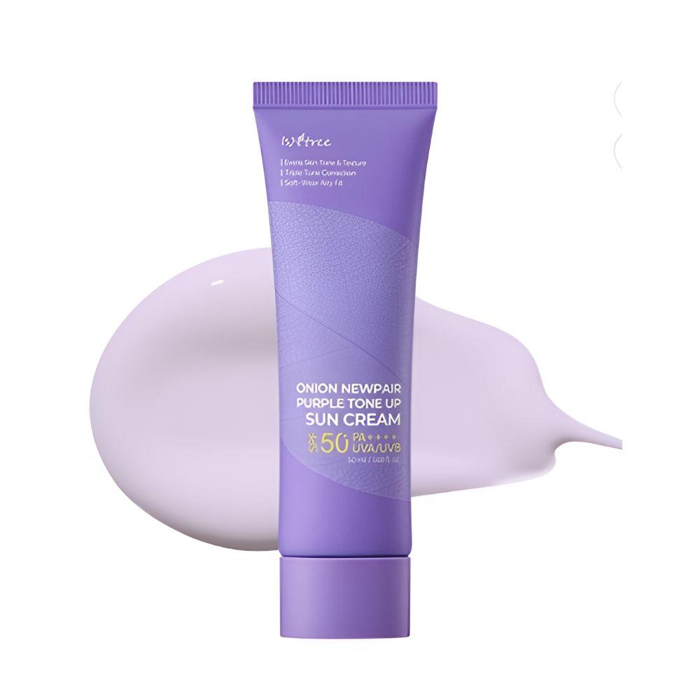 

ISNTREE Onion Newpair Purple Tone-Up Sunscreen SPF50+ PA++++ 50ml Brightening Color Correcting UV Protection