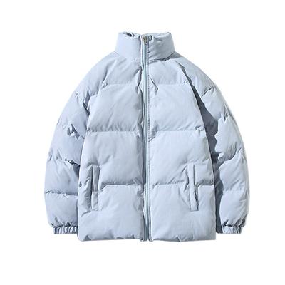 Hiver Loisirs Simple Couleur Unie Manteau Épais Rembourré Version Ample Manteau Rembourré