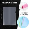100 Pcs Clear Report Cover with Sliding Bar 50 Sheet Capacity Presentation Binder Transparent Resume Folder for File Report