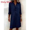 Ladies Long Sleeve Cotton Linen Shirt With Ruffle Trim For Casual Spring Wear
