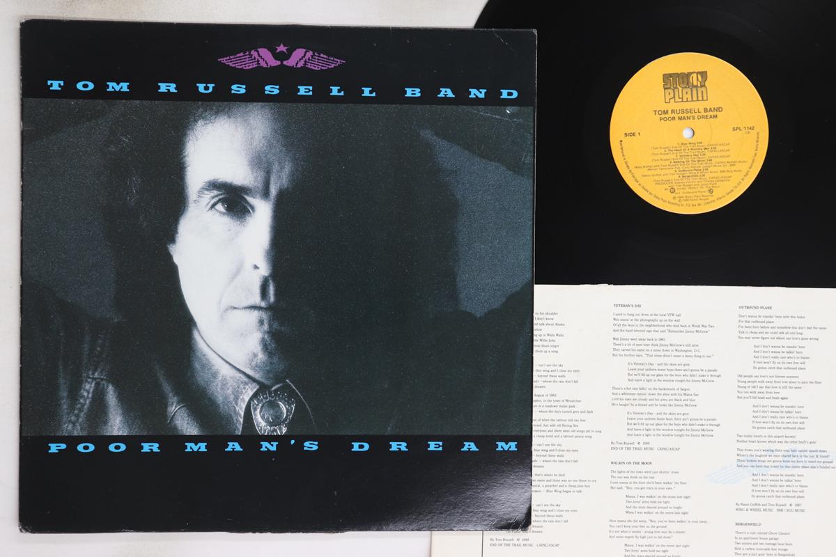 

LP Record TOM RUSSELL Poor Mans Dream SPL1142 STONY PLAIN 1989 Canada Rock Used