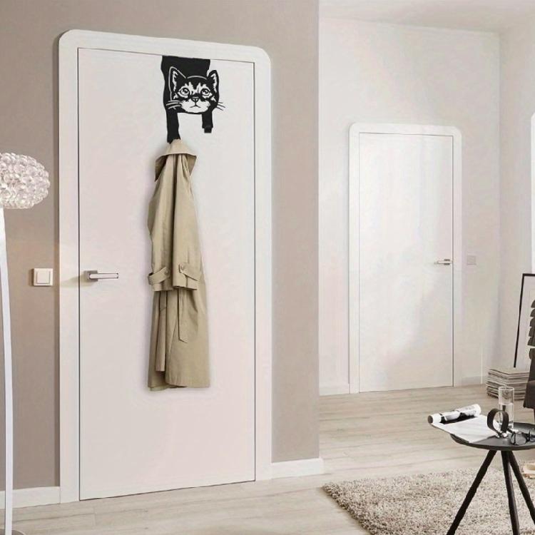 Black Coated Animal Shaped Hanger Wide Load Capacity Over Door Hanging Hook for Bathroom Bedroom Storage Solution