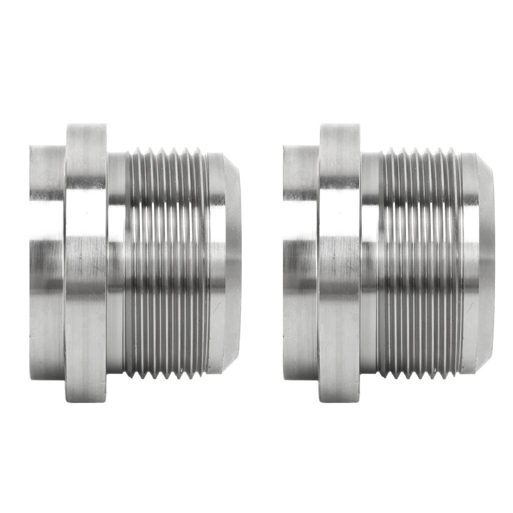 1 Paar AN20 Edelstahl Schweißfitting Rostfrei Hitzebeständig Silber für Kühler Ventildeckel