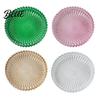 Decorative Candle Holder Pillar Tray Round Glass Modern Home Decor Dish