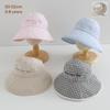 Girls Fisherman Hat 50-52cm 2-8 Years New Summer Double Side Kids Sun Caps Outdoor UV Protection Foldable Beach Bonnet Trendy