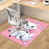Pink Bow Kitty Cat Carpet For Playroom Bedroom Living Room Sofa Home Decorkids Game Area Rug Nonslip Floor Mat