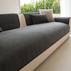Husa Antiderapantă din Catifea Herringbone Minimalistă pentru Canapea, pentru Decorul Renovării Sufrageriei, Prosop de Canapea Lavabil pentru Toate Anotimpurile