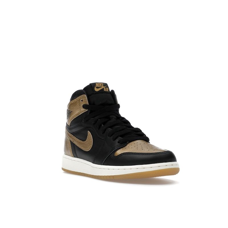 Jordan 1 High OG GS Black Gold Kids Sneakers FD1437-071