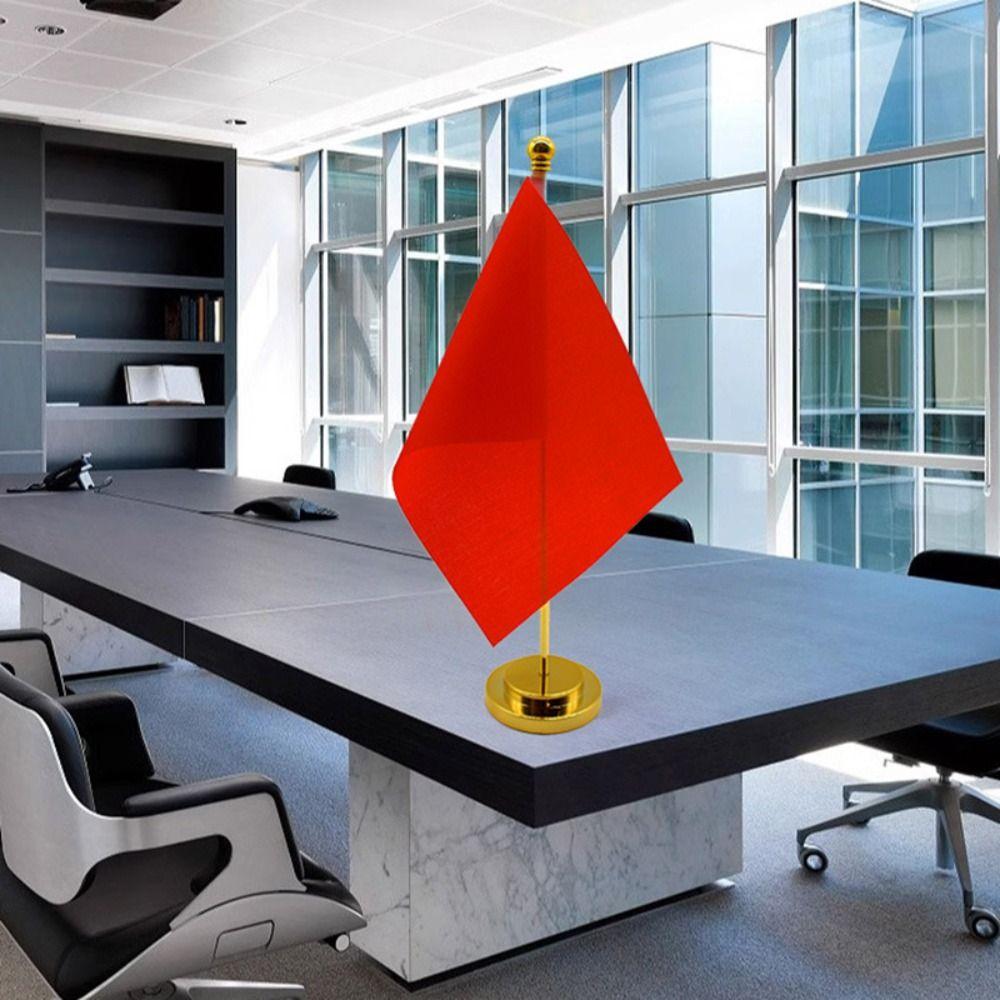 Nail-Free Desktop Flag Holder Stable Base Flagpole High Quality Table Flag Pole Meeting Room