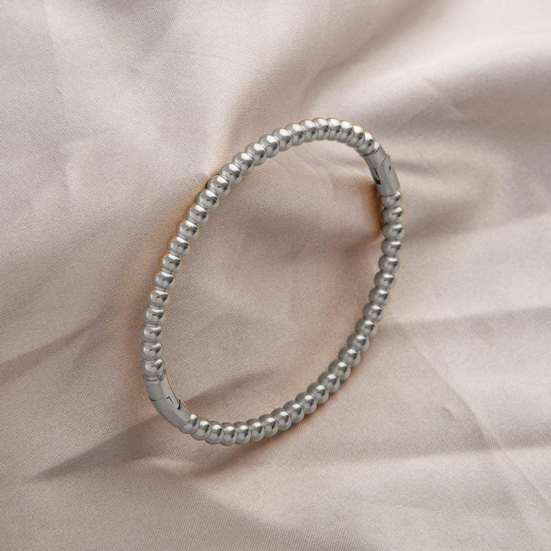 Leichter Luxus High-End Voll Diamant Titanstahl Armreif - Damen Modischer Temperament Schmuck