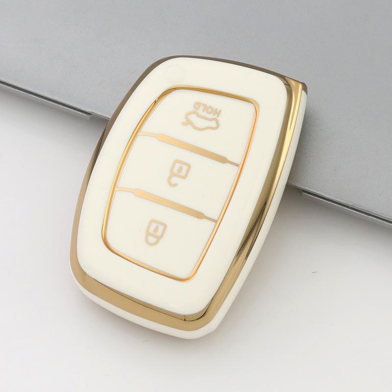 Modern Car Key Case for ix25, ix35, Sonata, Elantra, and Mingtu - Protective Shell Cover