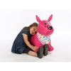 LUDI - Ballon Sauteur Chien Rose - Développe la motricité et assure la stabilité - Dès 10 mois