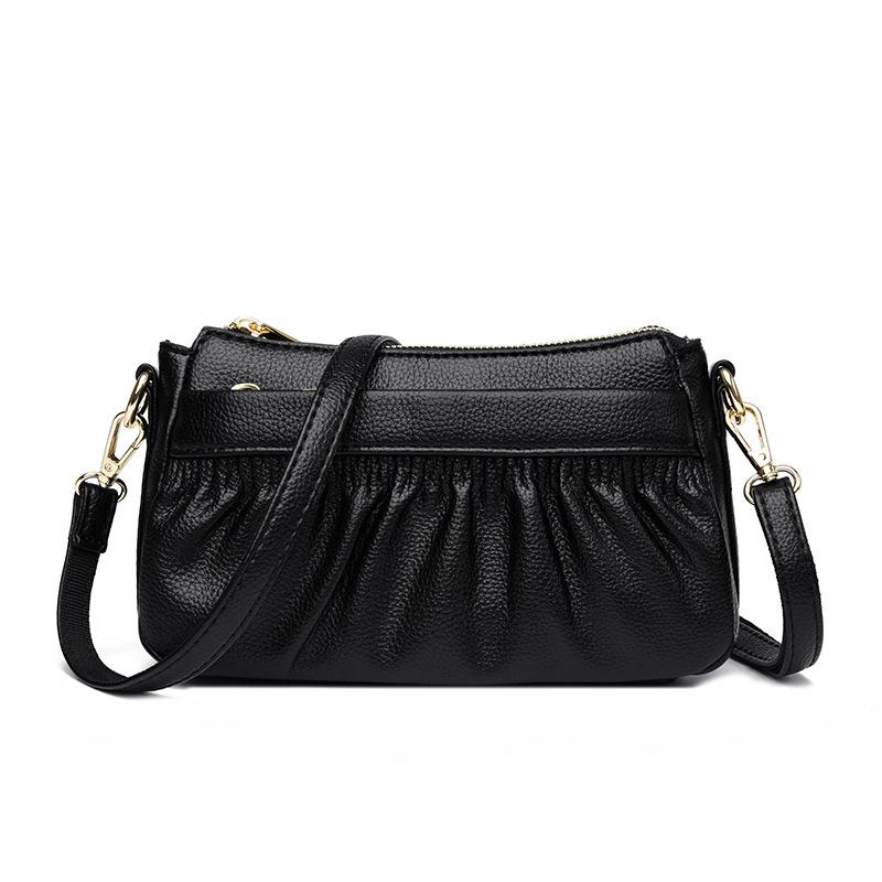 

Вместительная высококачественная атмосферная сумка кроссбоди на плечо, мягкая и прочная, модная, изысканная, легкая, для поездок на работу, для улицы, для пляжа чёрный