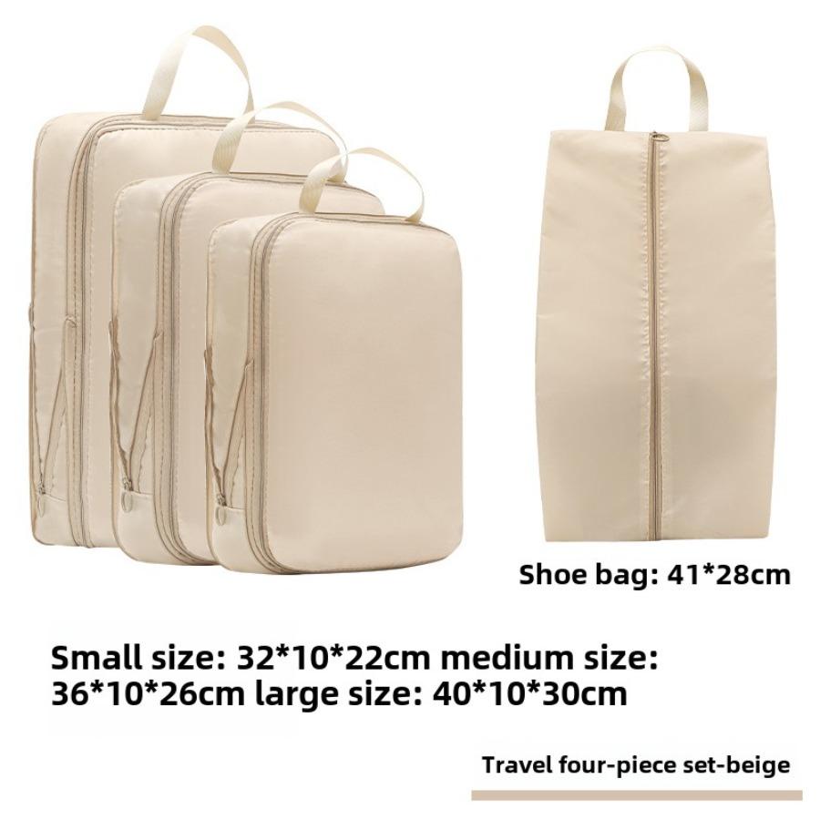 4/7/8 Piece Set Travel Bag Organizer Clothes Luggage Travel Organizer Blanket Shoes Makeup Organizers Bag Suitcase Pouch Packing Cubes
