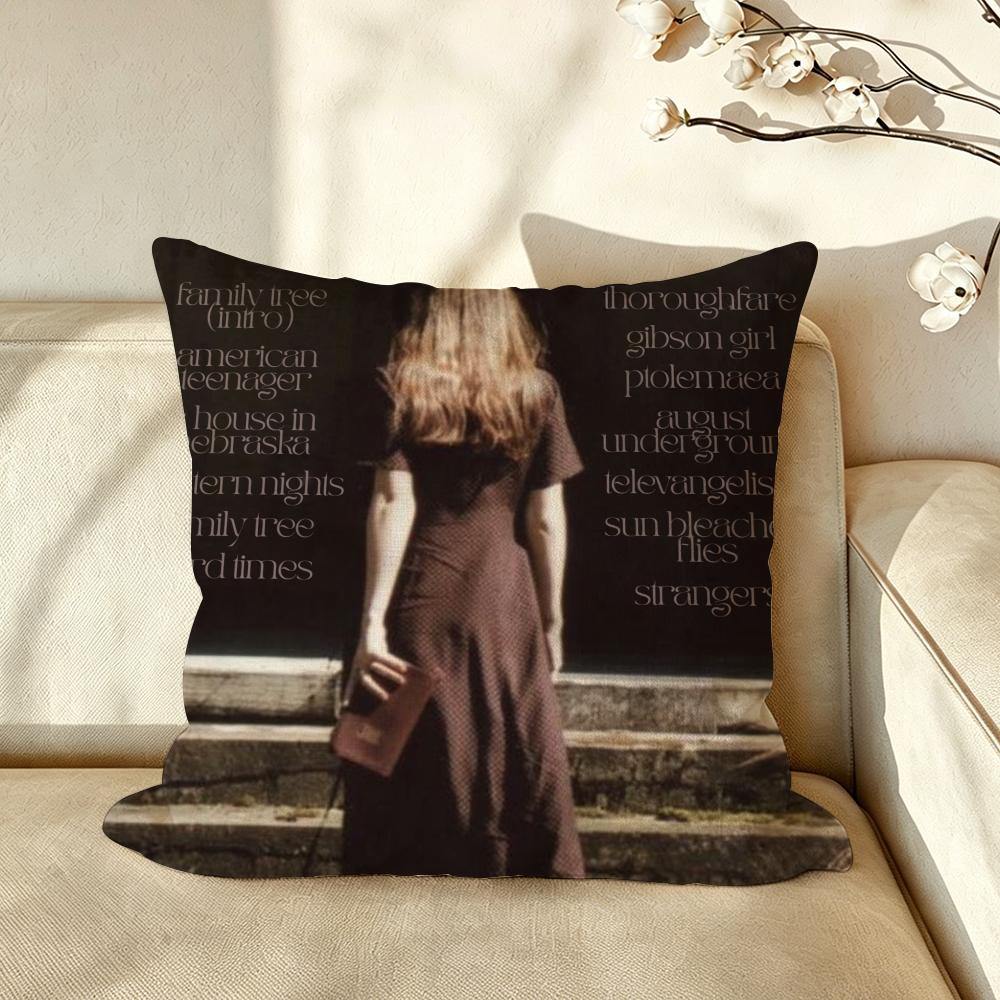 Music EEthel CCain Cushion Cover Pillow Case Antidustmite Pillowcase Silky Short Plush Sofa Cushion Cover hot