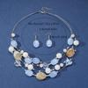 Set di gioielli estivi Boho-Chic da 3 pezzi: collana e orecchini con perline colorate, perfetti per feste e vacanze
