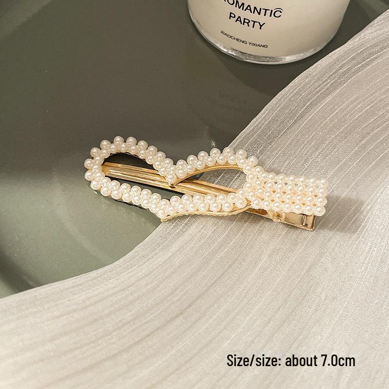Korean Pearl Hairpin - Trendy Side Clip for Women and Girls