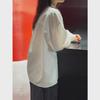 Louvre Korean Style Lantern Sleeve Round Neck Loose Shirt - Spring Fashion for Women