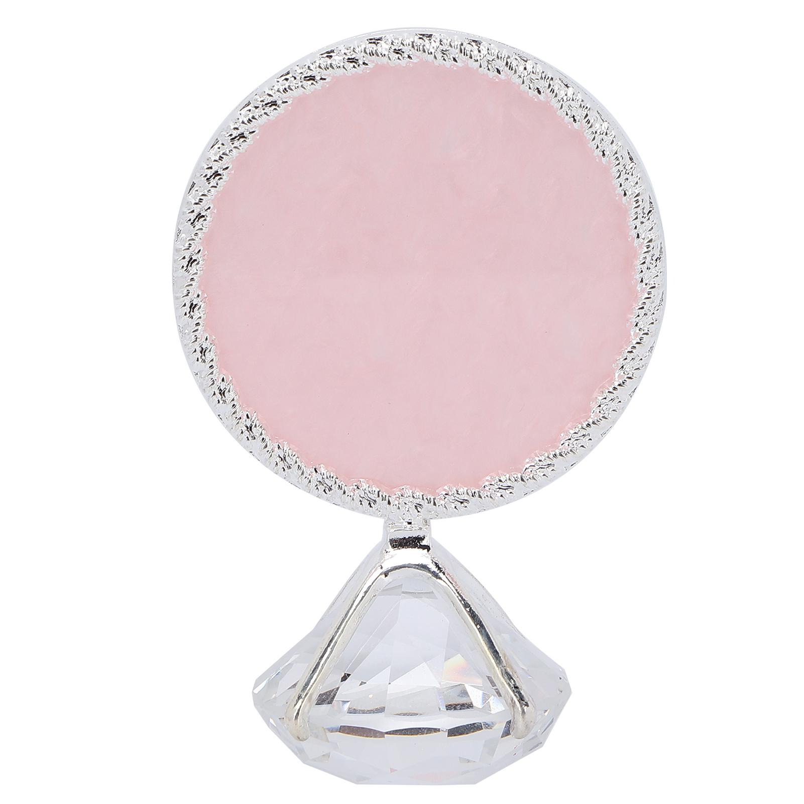 

Круглая палитра для дизайна ногтей из смолы, домашний салон, портативный гель-лак для ногтей, цветная витрина Pink Bottom Silver Frame