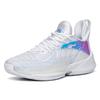 Anta Light Crazy 3 Nitrogen Technology Laser Pearl Mid-Top Basketball Shoes Men Basketball Shoes White 112221608-9