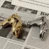 Cartoon Zodiac Horse Head Ring Horse Opening Finger Ring Zinc Zinc Alloy Pony Ring  Valentine's Day