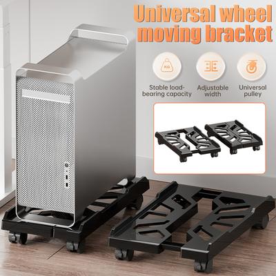 Computer-Tower-Ständer, verstellbarer mobiler CPU-Ständer, CPU-Halter, PC-Tower-Ständer mit rollenden Lenkrollen, PC-Bodenständer