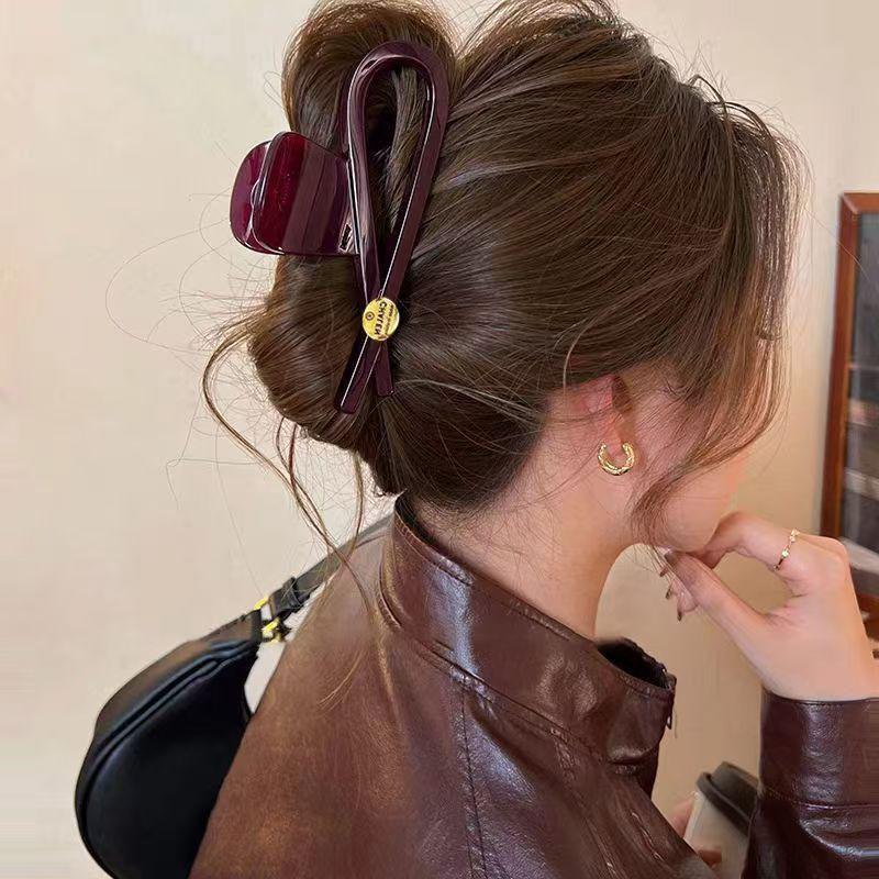 

2025 Gold Label Korean Design Large Summer Shark Hair Claw Clip