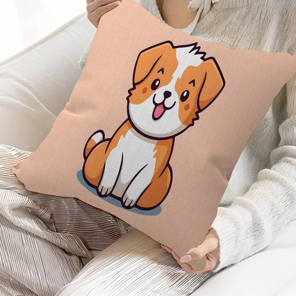 Cute Dog Pillow Anime Pillow Sofa Bed Head Pillow Cover Cushion Cover 45x45 cm Fashion