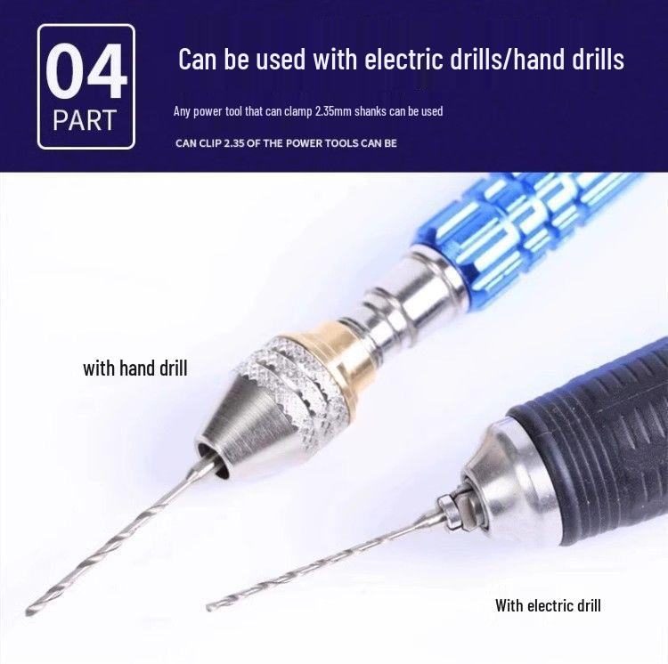 2.35mm Shank High-Speed Steel Micro Twist Drill for Woodworking and Amber Drilling