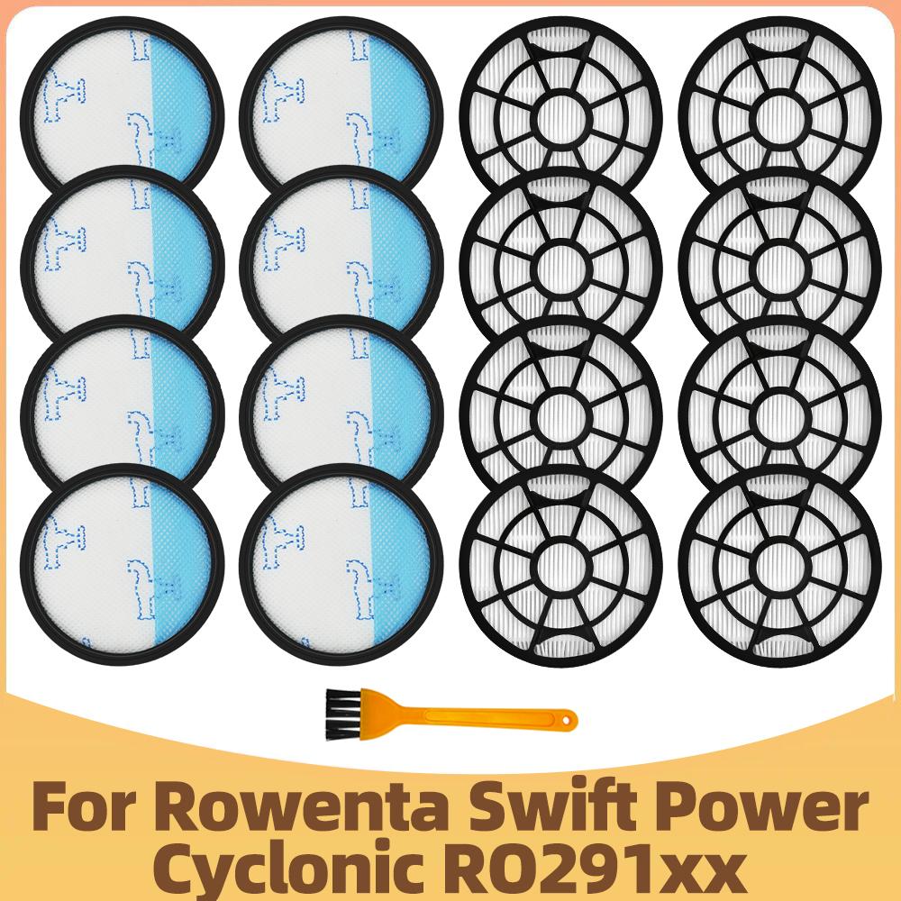 Hepa Filter Compatible For Rowenta Swift Power Cyclonic RO2910 RO2913 RO2915 RO2932 RO2933 RO2957 RO2981 ZR904301 / Tefal TW2947