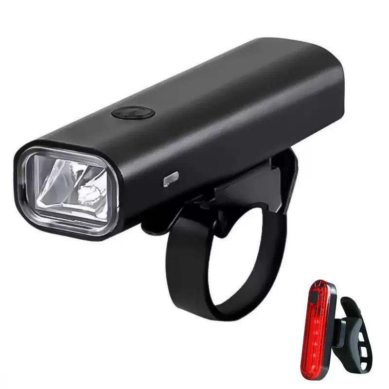 Bicycle Headlight & Taillight Set: Night Riding and Mountain Bike Flashlight Accessories