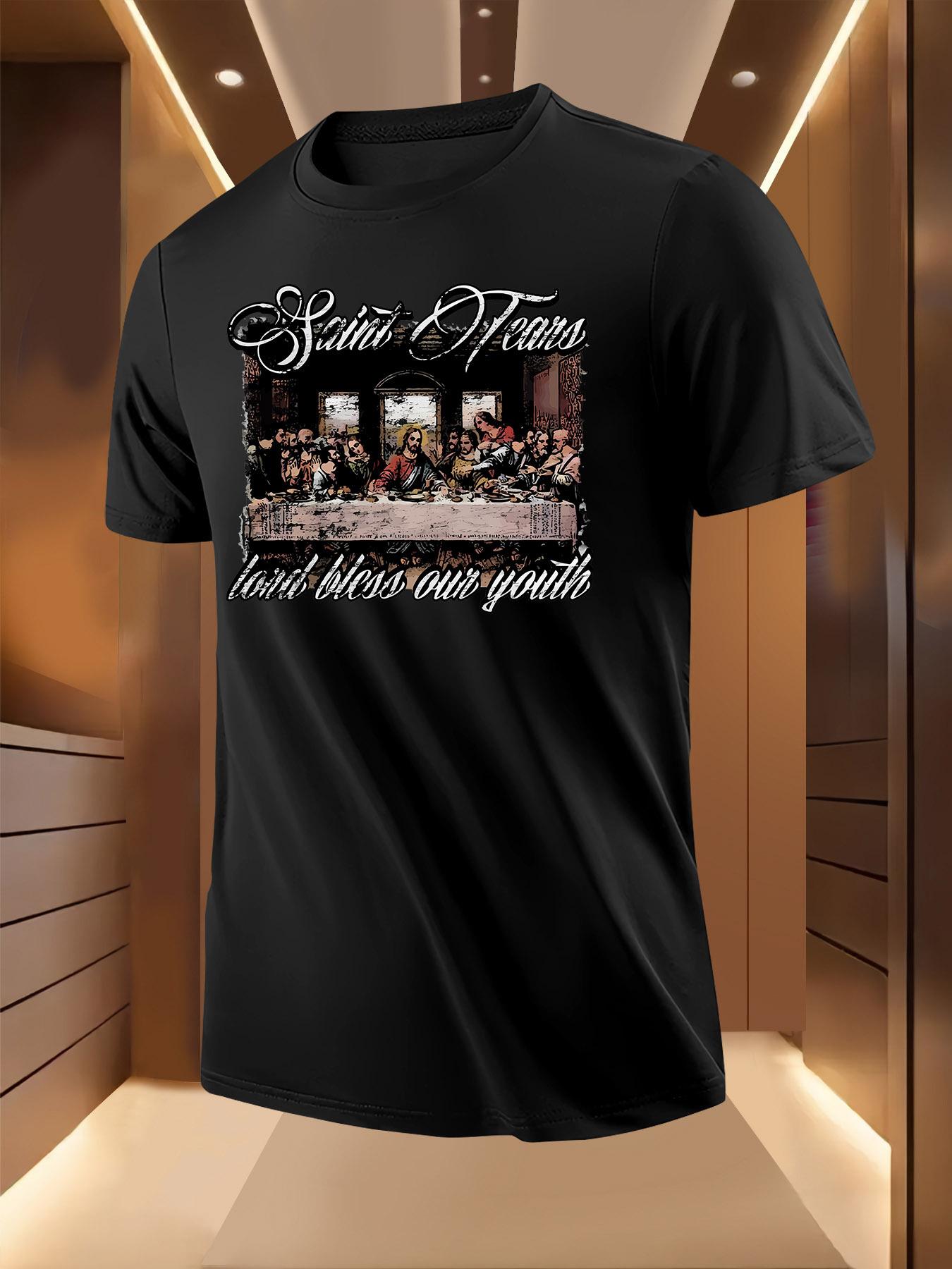 Last Supper Leonardo da Vinci Art Print Tshirt - Lightwei... XXXL