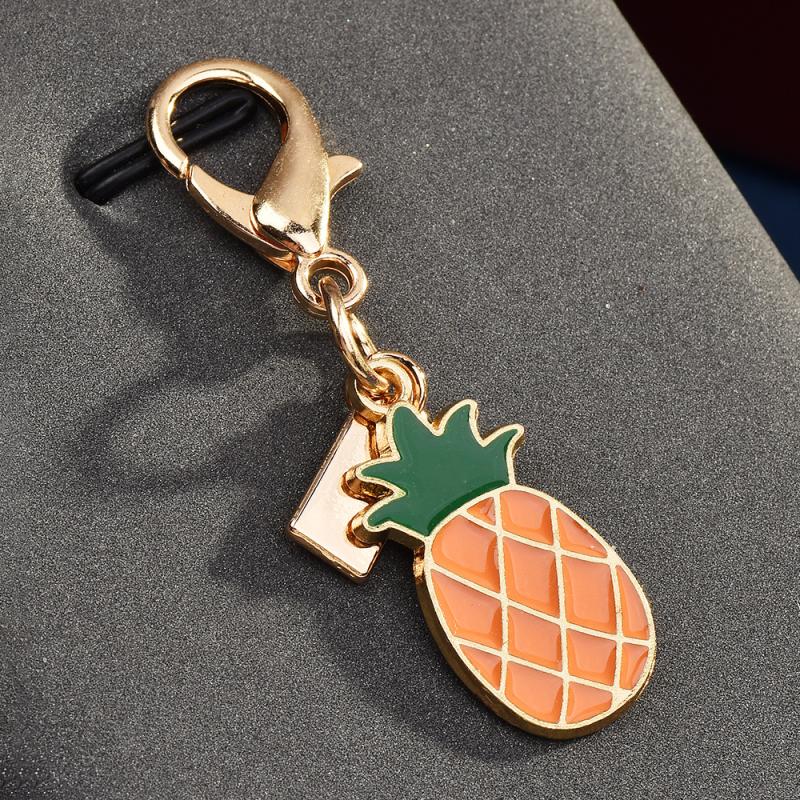 Exquisite High-End Fruit Vegetable Series Keychains For Women Bag Pendant Charm Car Keyring Jewelry Gift Decoration Accessories
