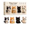 3D Beaded Animal Kit Tiny Cats DIY Craft Set Includes Four Cat Figures with Beads and Tools for Detailed Handmade Decoration