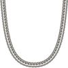 Phiten Limited Edition Titanium 5.5mm Flat Kihira Chain Necklace (40cm) Mens